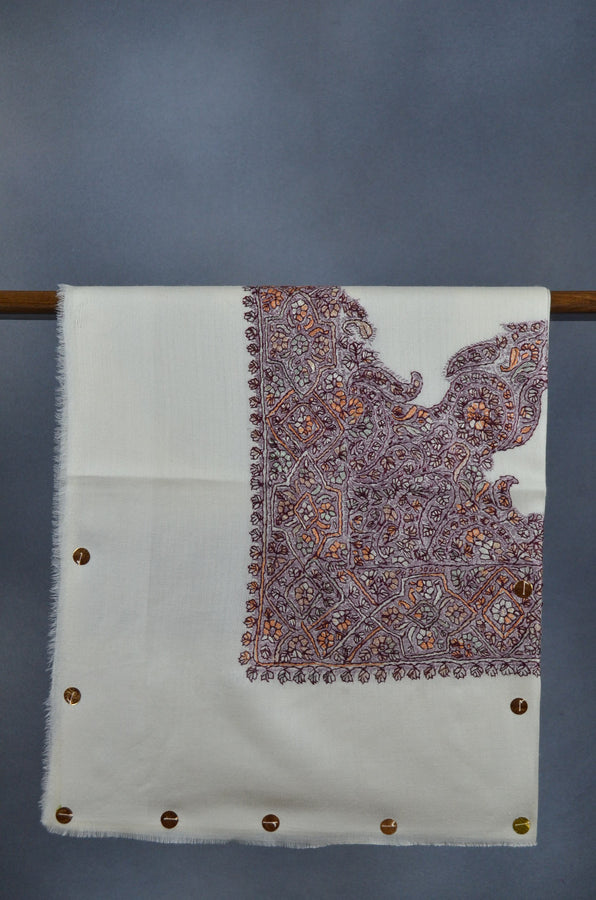 Ivory Dourdar Wool Mussar