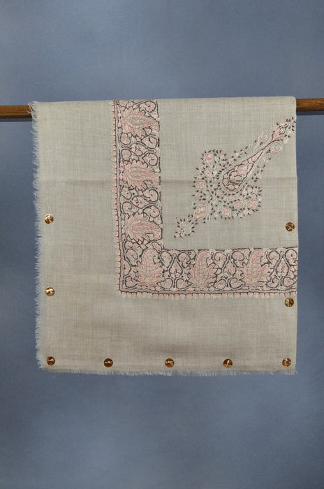 Natural Dourdar Pashmina Mussar