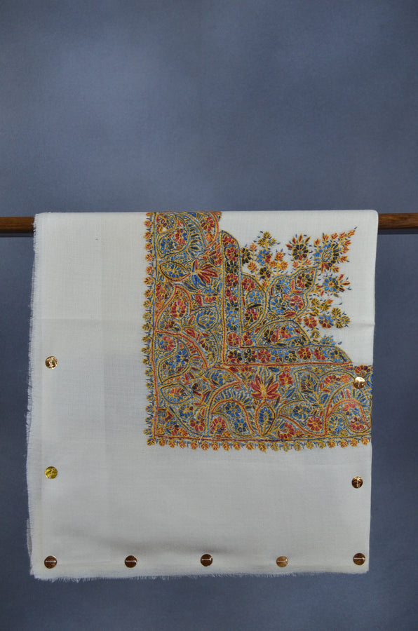 Ivory Dourdar Wool Mussar