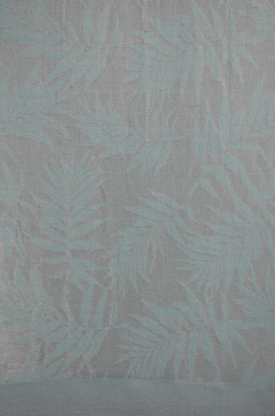 Light Turquiose Base Zari Jacquard Scarf
