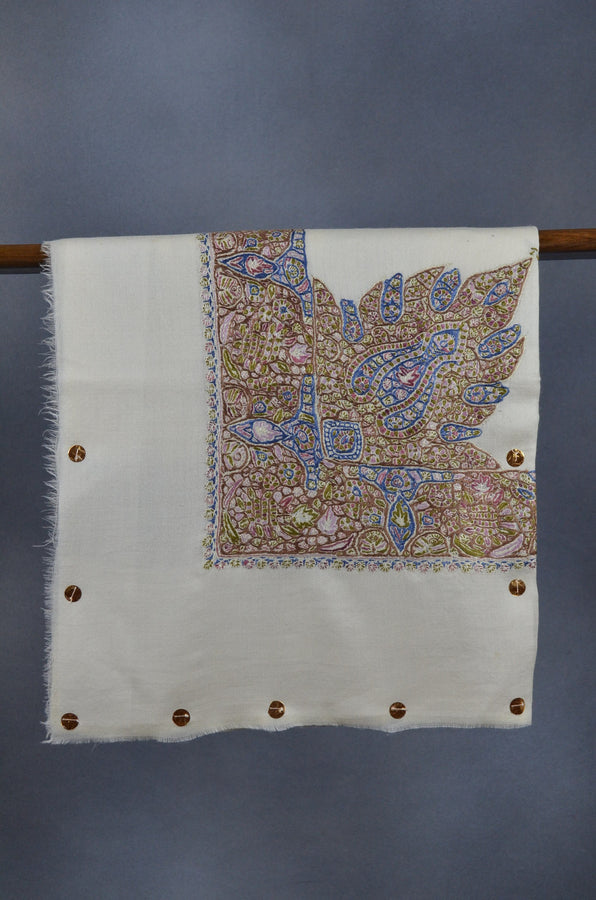 Ivory Dourdar Wool Mussar