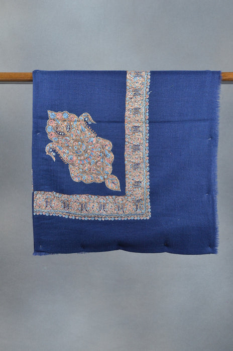 Blue Neemdoor Pashmina Mussar