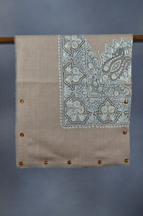 Natural Dourdar Pashmina Mussar