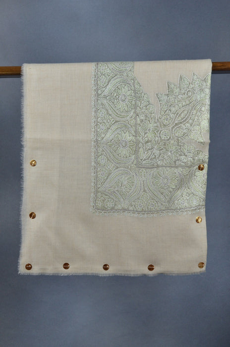 Natural Dourdar Pashmina Mussar