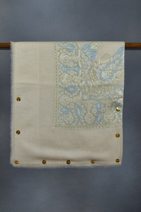 Natural Dourdar Pashmina Mussar