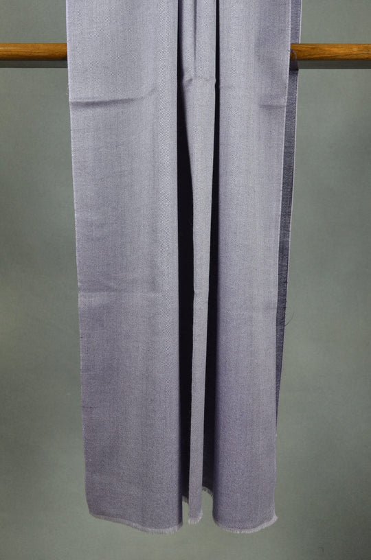 Two Shades of Grey Reversible Merino & Silk Scarf