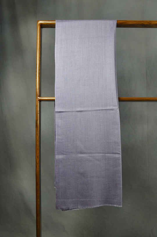 Two Shades of Grey Reversible Merino & Silk Scarf