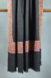 Black Base Big Red Border Embroidery Cashmere Pashmina Shawl