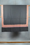 Black Base Big Red Border Embroidery Cashmere Pashmina Shawl