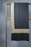 Black Base Big Red Blue Border Embroidery Cashmere Pashmina Shawl