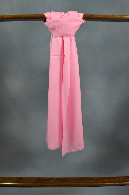 Baby Pink shade Soft Merino Silk Scarf