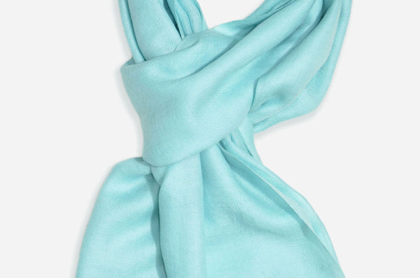 Artic Blue Cashmere Scarf/Shawl