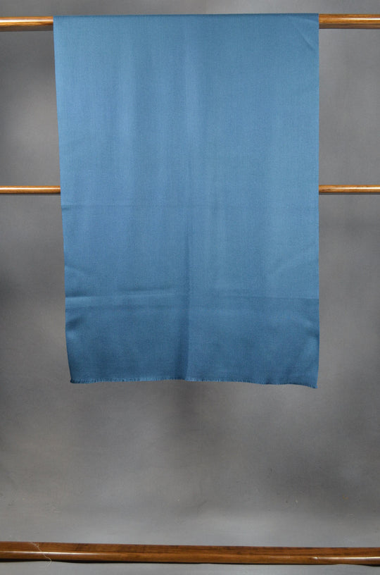 Blue Base Thick Merino & Silk Scarf