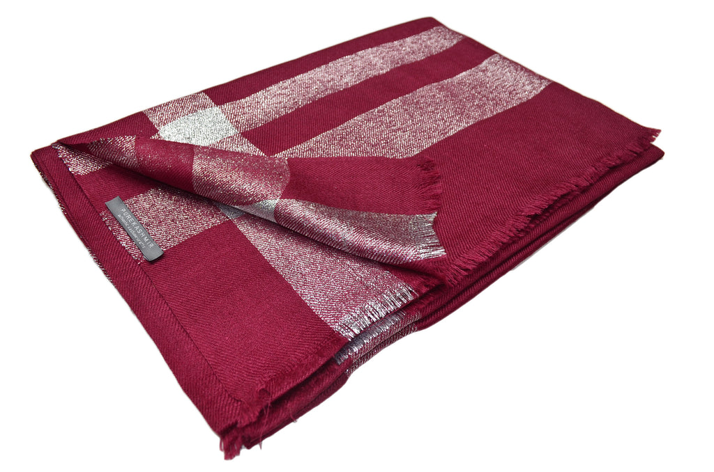 Zari Border Merino Scarf