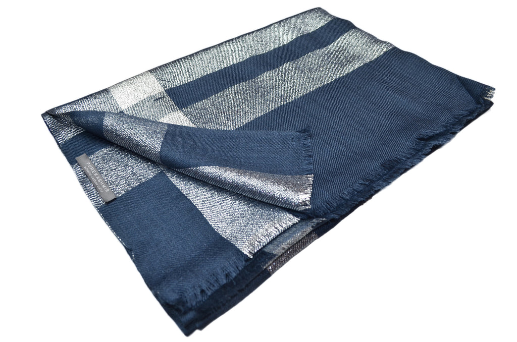 Zari Border Merino Scarf