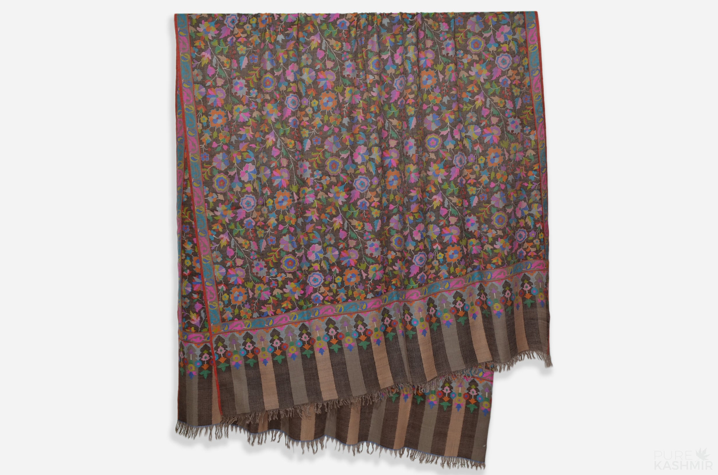 Oversized 3 Yard Kani Pashmina Jamawar Shawl