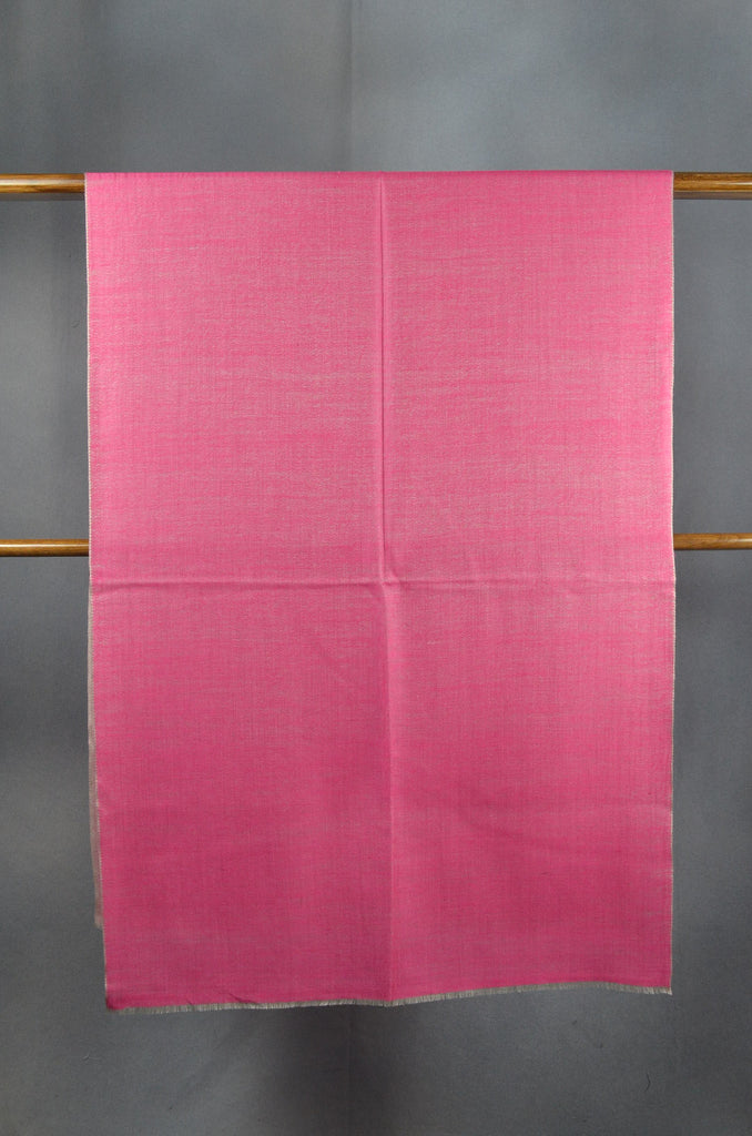 Pink Reversible Merino & Silk Scarf