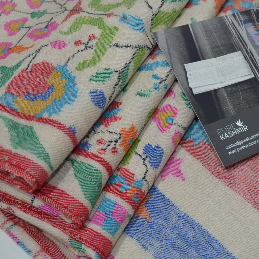 Pure Pashmina Kani Jamawar Shawl