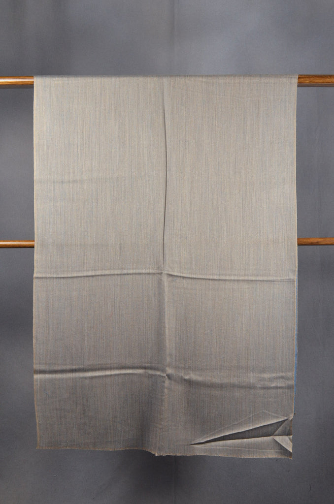 Stone Blue Reversible Merino & Silk Scarf