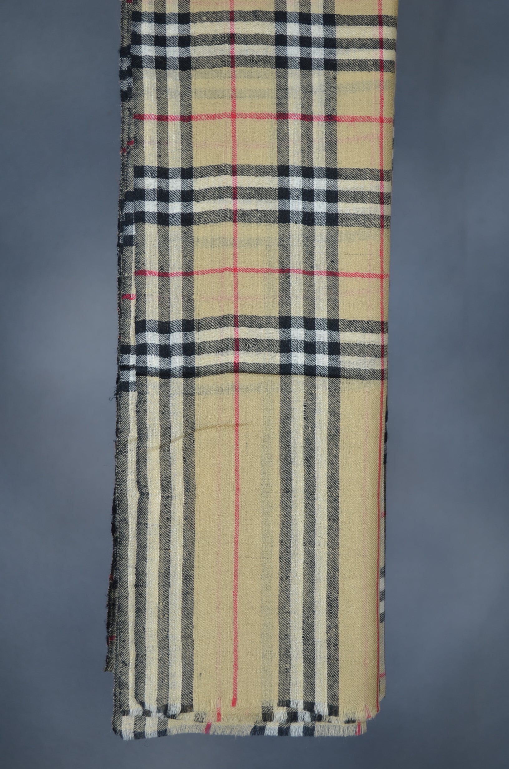 Plaid Handwoven Cashmere Pashmina Shawl/Scarf