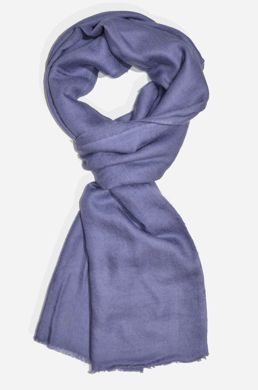 Beautifully light and scrumptiously soft "Pebble Grey" Cashmere Scarf is hand woven from the highest grade of 100% pure Cashmere from Kashmir.