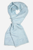 Beautifully light and scrumptiously soft "Baby Blue" Cashmere Scarf is hand woven from the highest grade of 100% pure Cashmere from Kashmir.