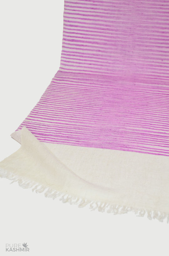 Pink Khadi Pattern Handwoven Cashmere Pashmina Scarf