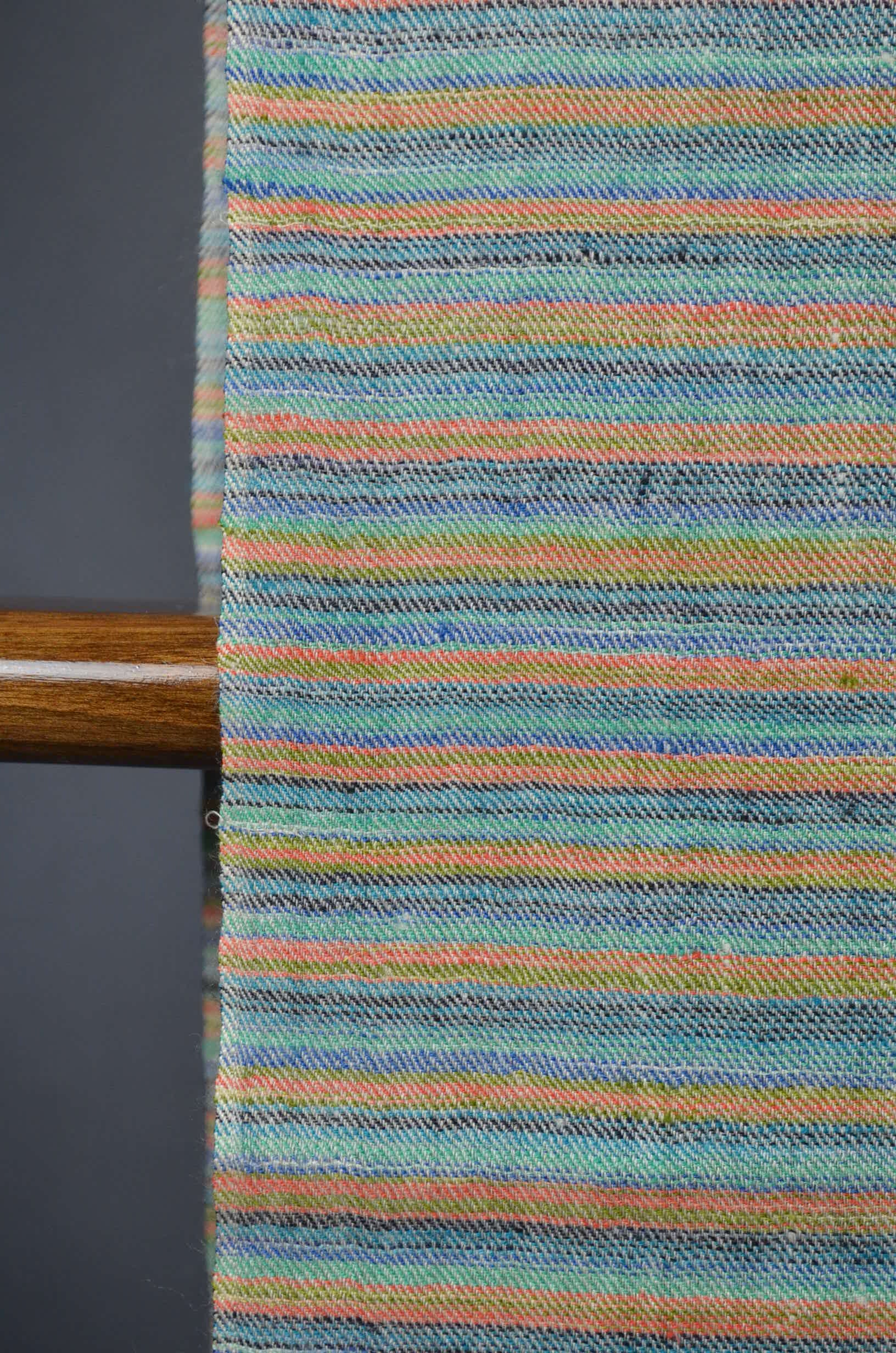 Multi Color Pistachio Tone Handwoven Cashmere Pashmina Shawl