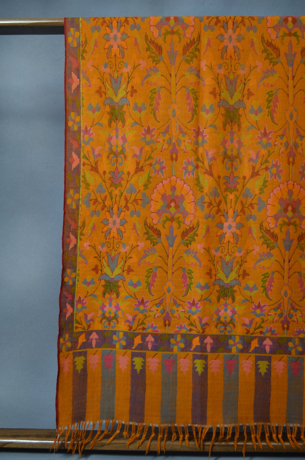 Orange Kani Pashmina Shawl