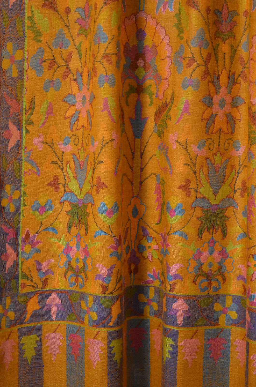 Orange Kani Pashmina Shawl