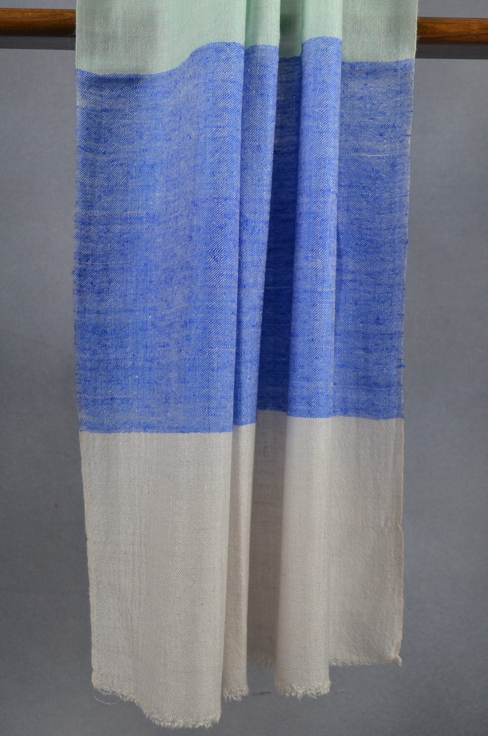 Multi Color Big Stripe Handwoven Cashmere Pashmina Scarf