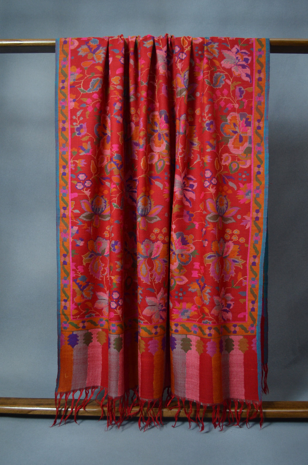 Red Kani Pashmina Shawl