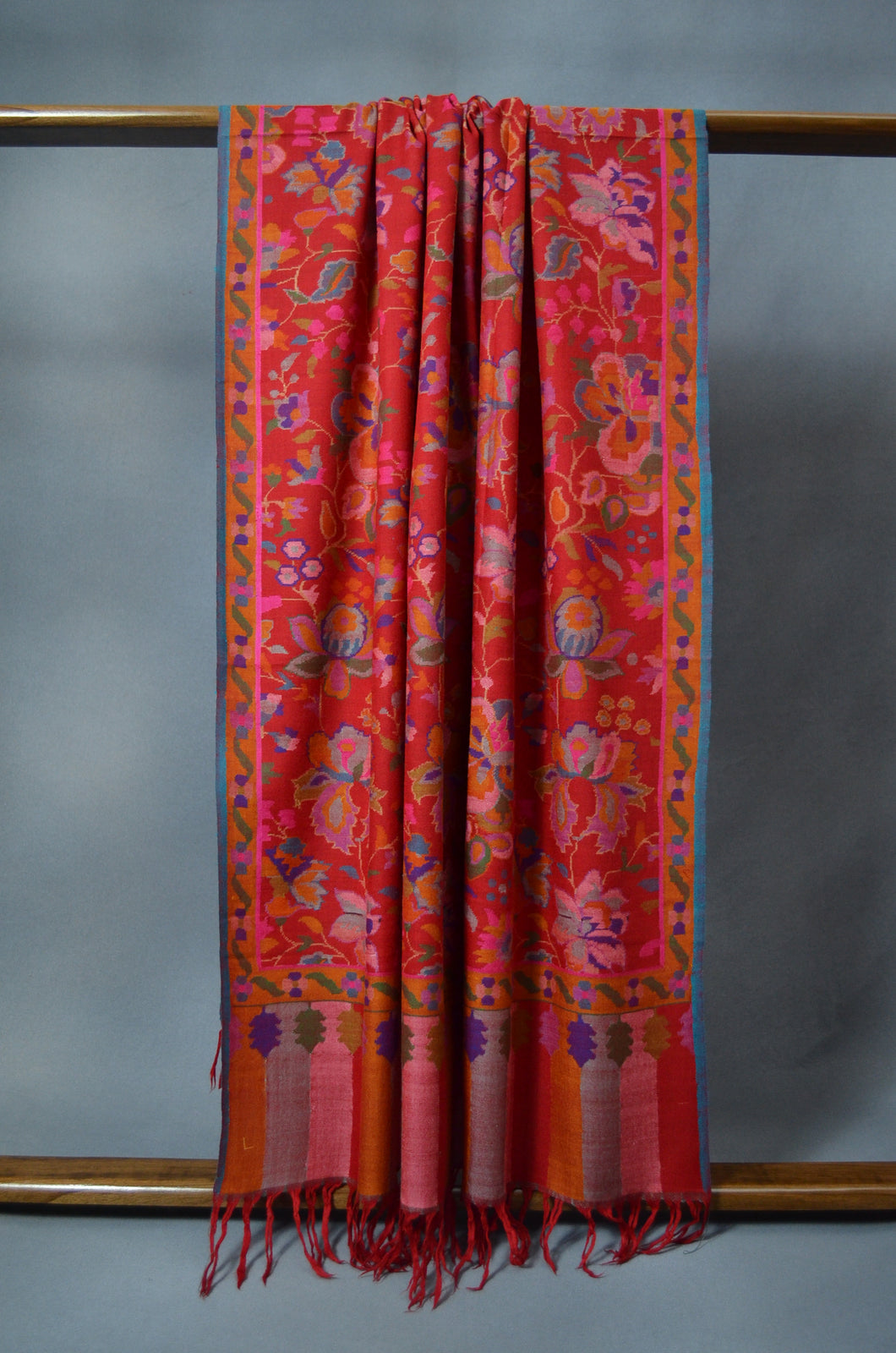 Red Kani Pashmina Shawl