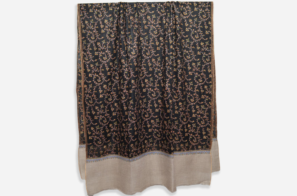 Designer Black and Natural Jali