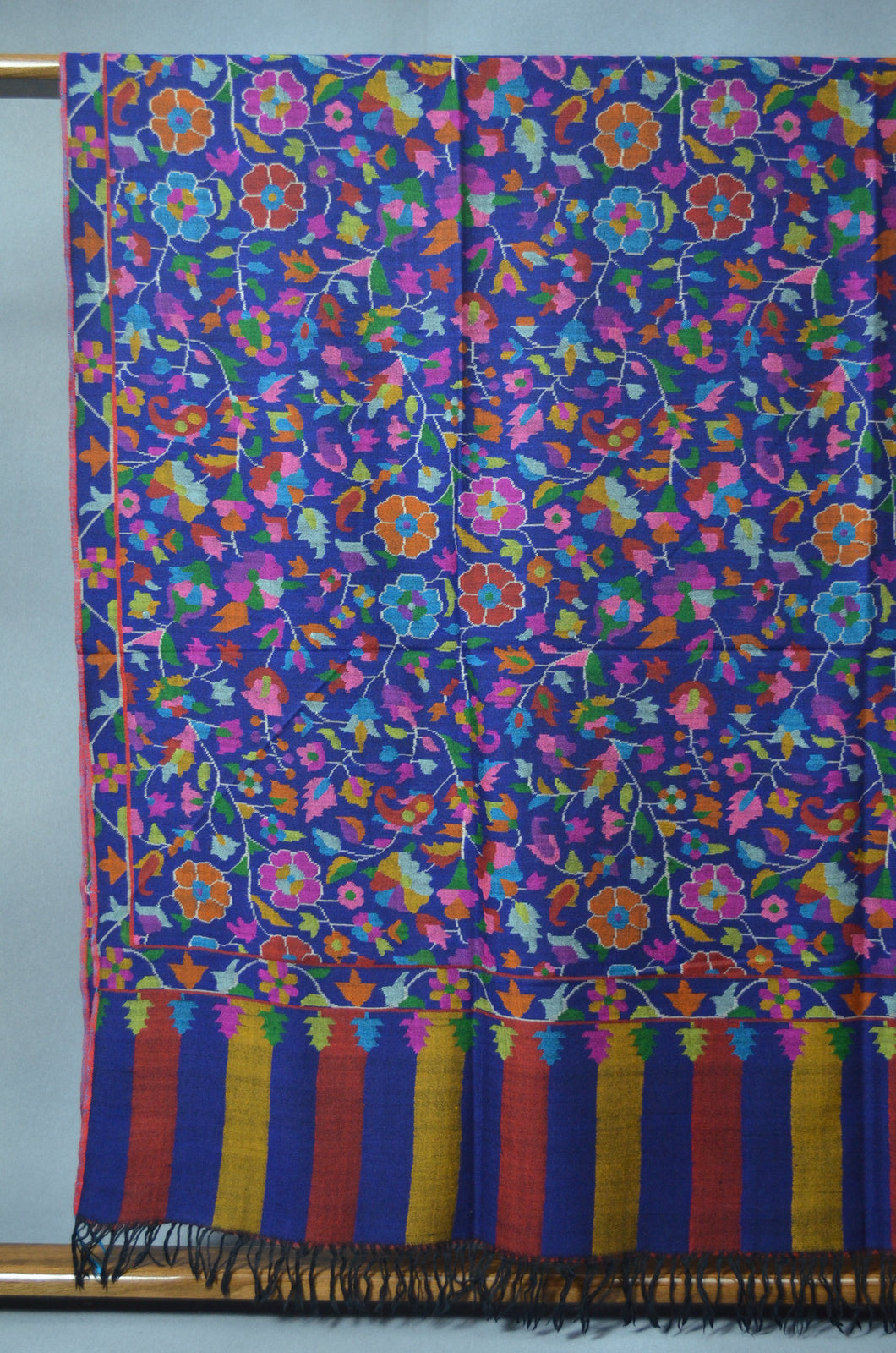 Blue Kani Pashmina Shawl