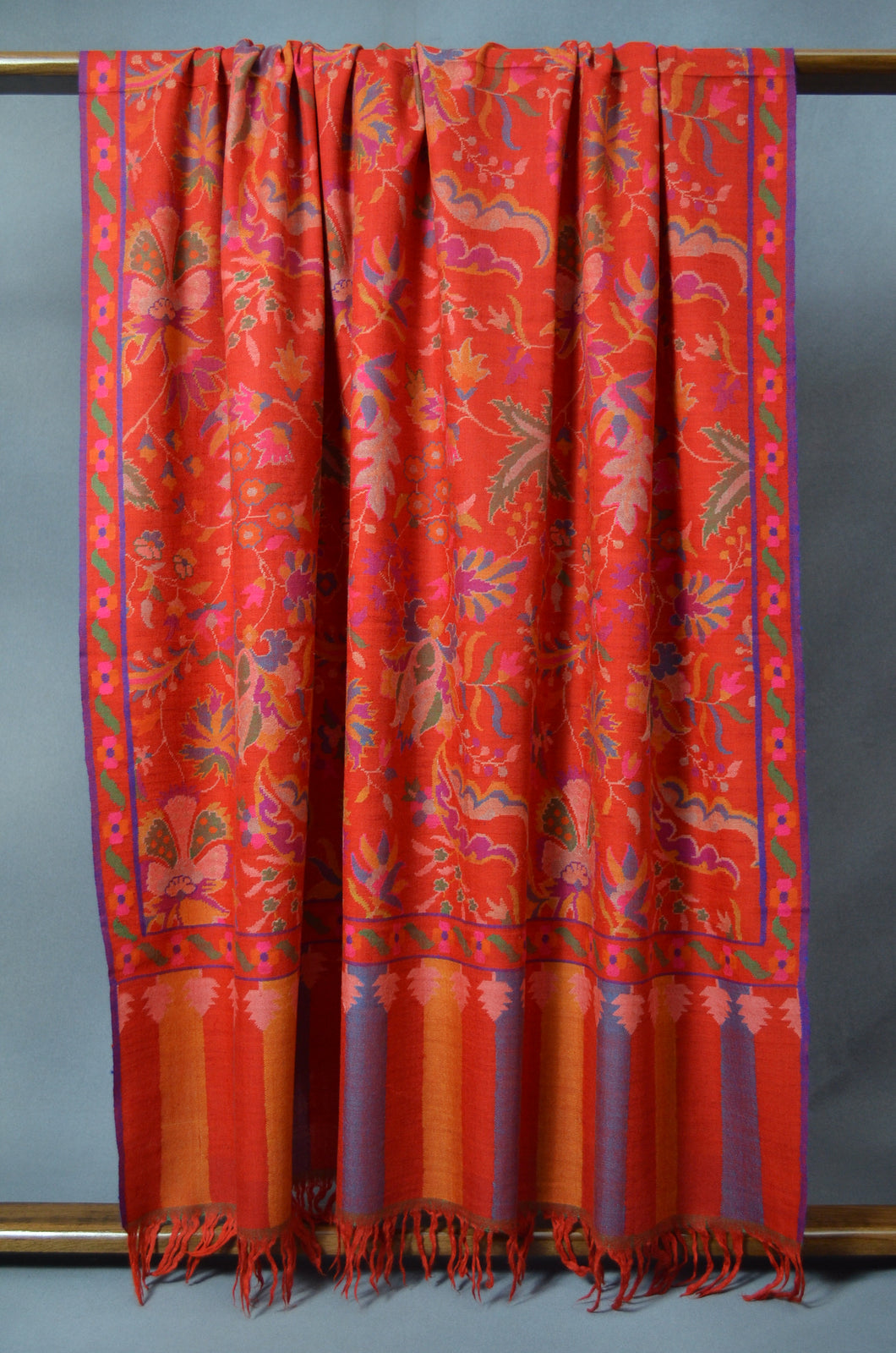 Red Kani Pashmina Shawl