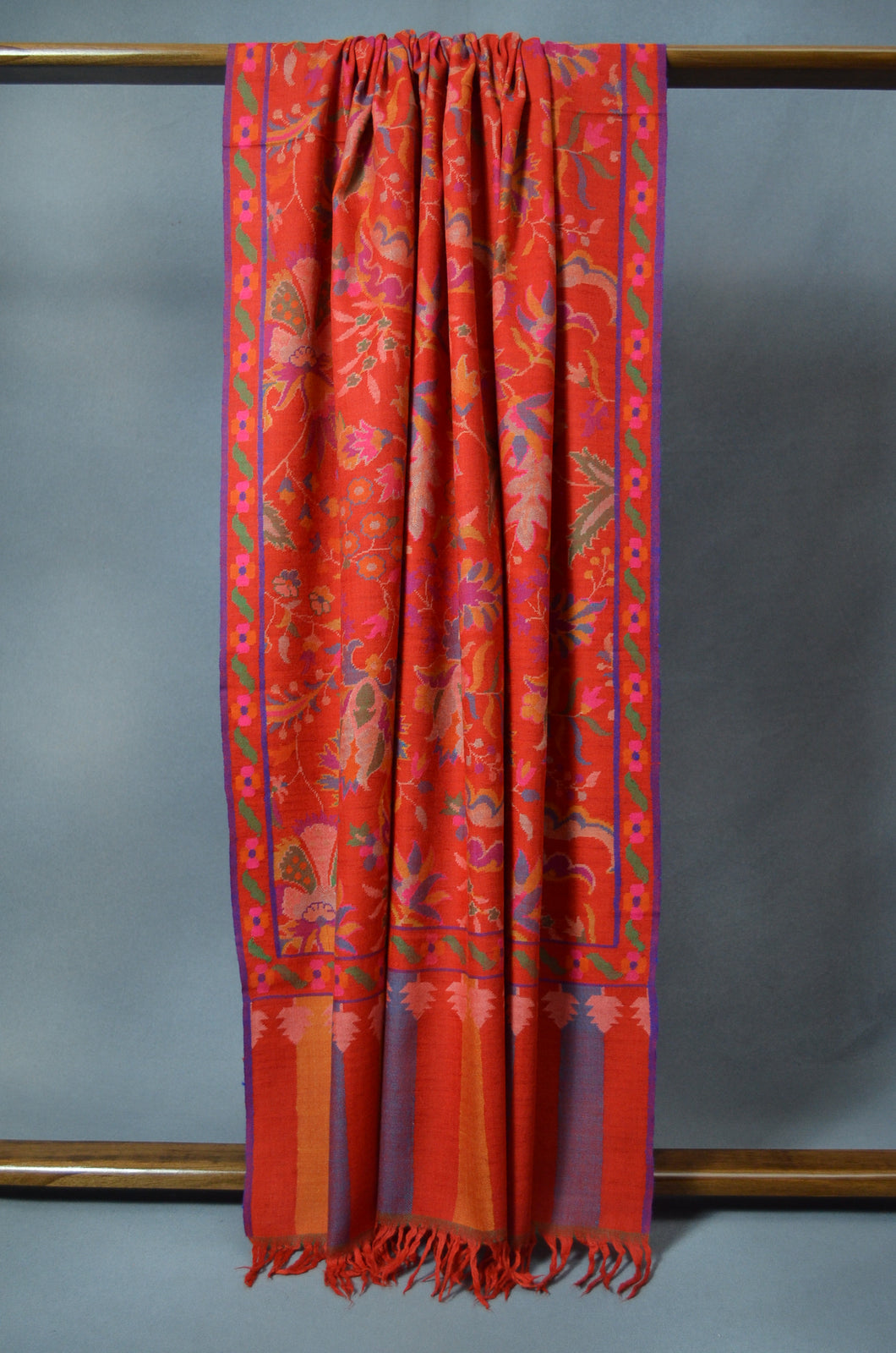 Red Kani Pashmina Shawl