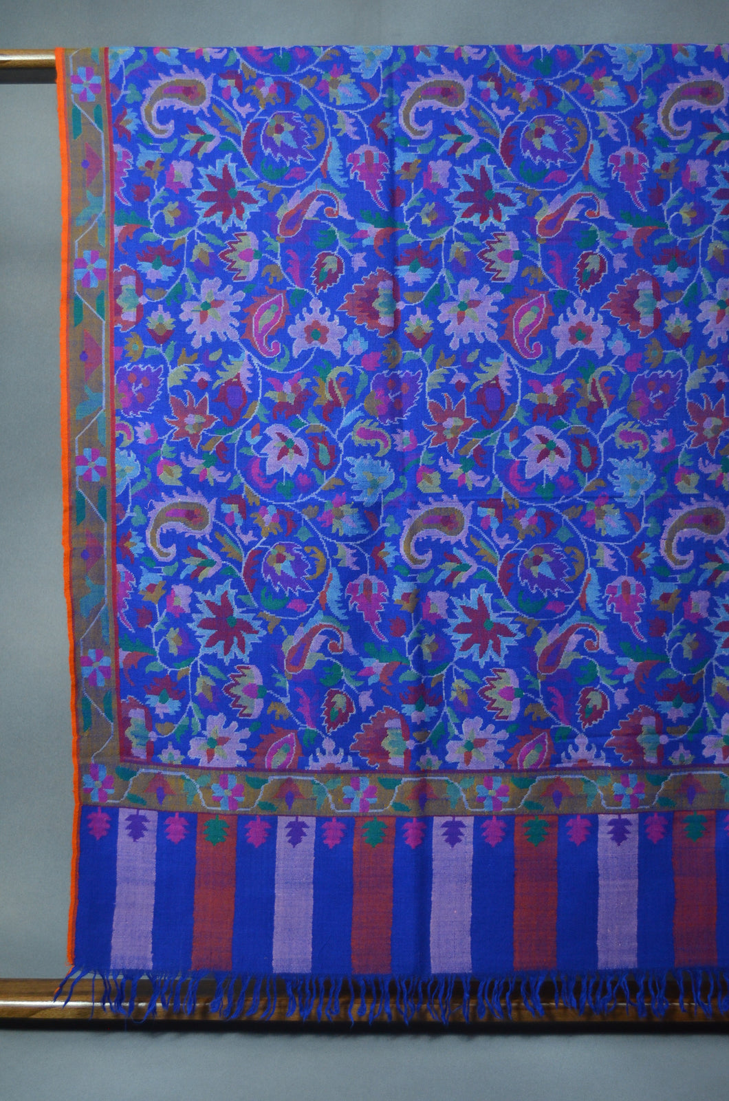 Blue Kani Pashmina Shawl