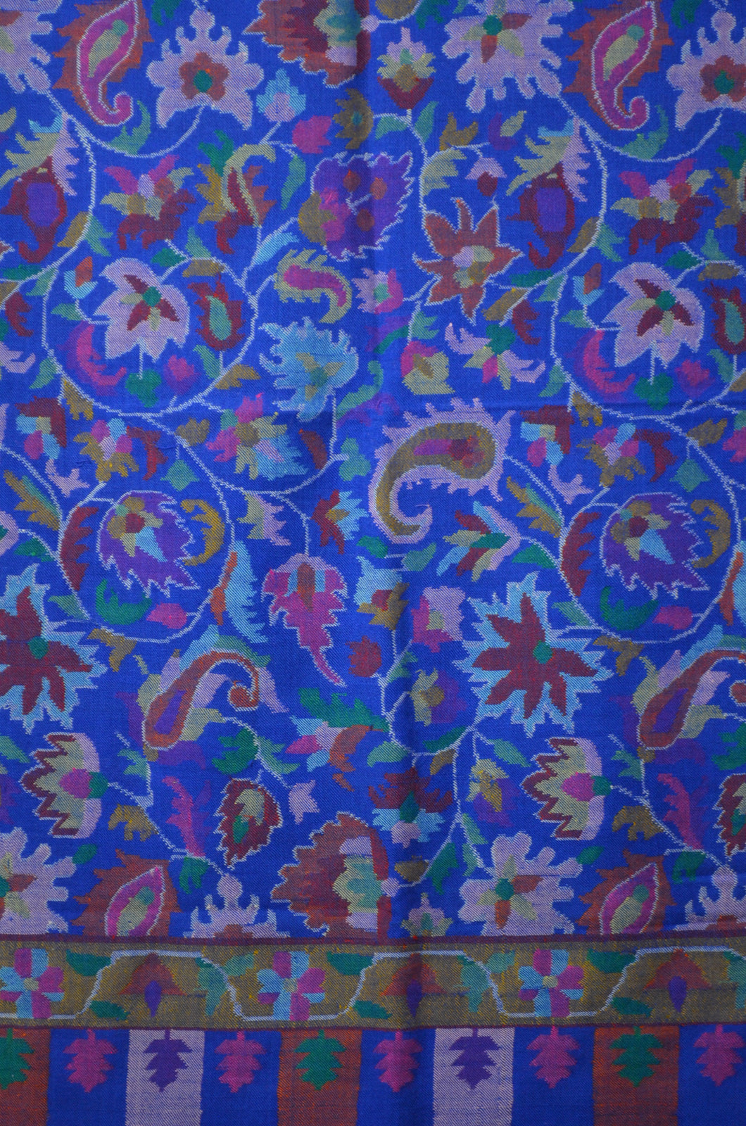Blue Kani Pashmina Shawl