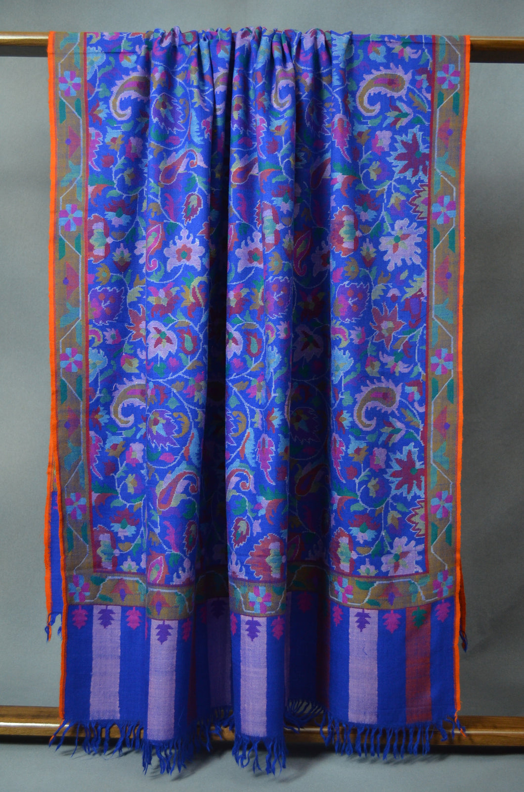 Blue Kani Pashmina Shawl