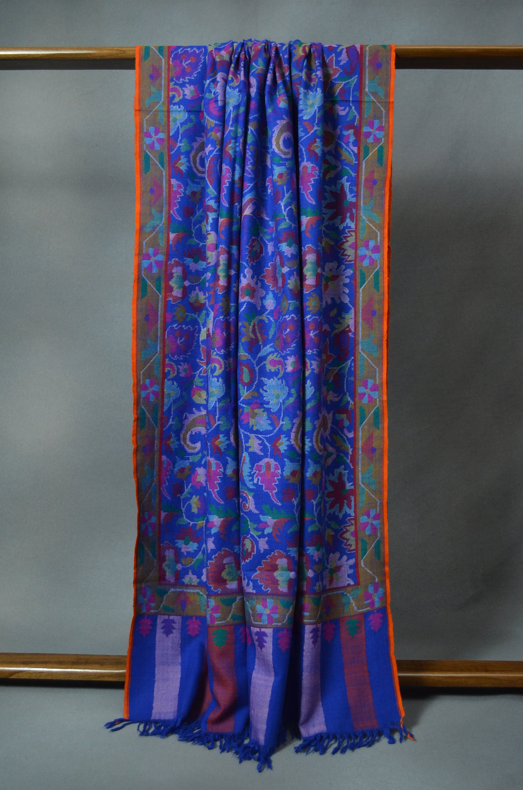 Blue Kani Pashmina Shawl