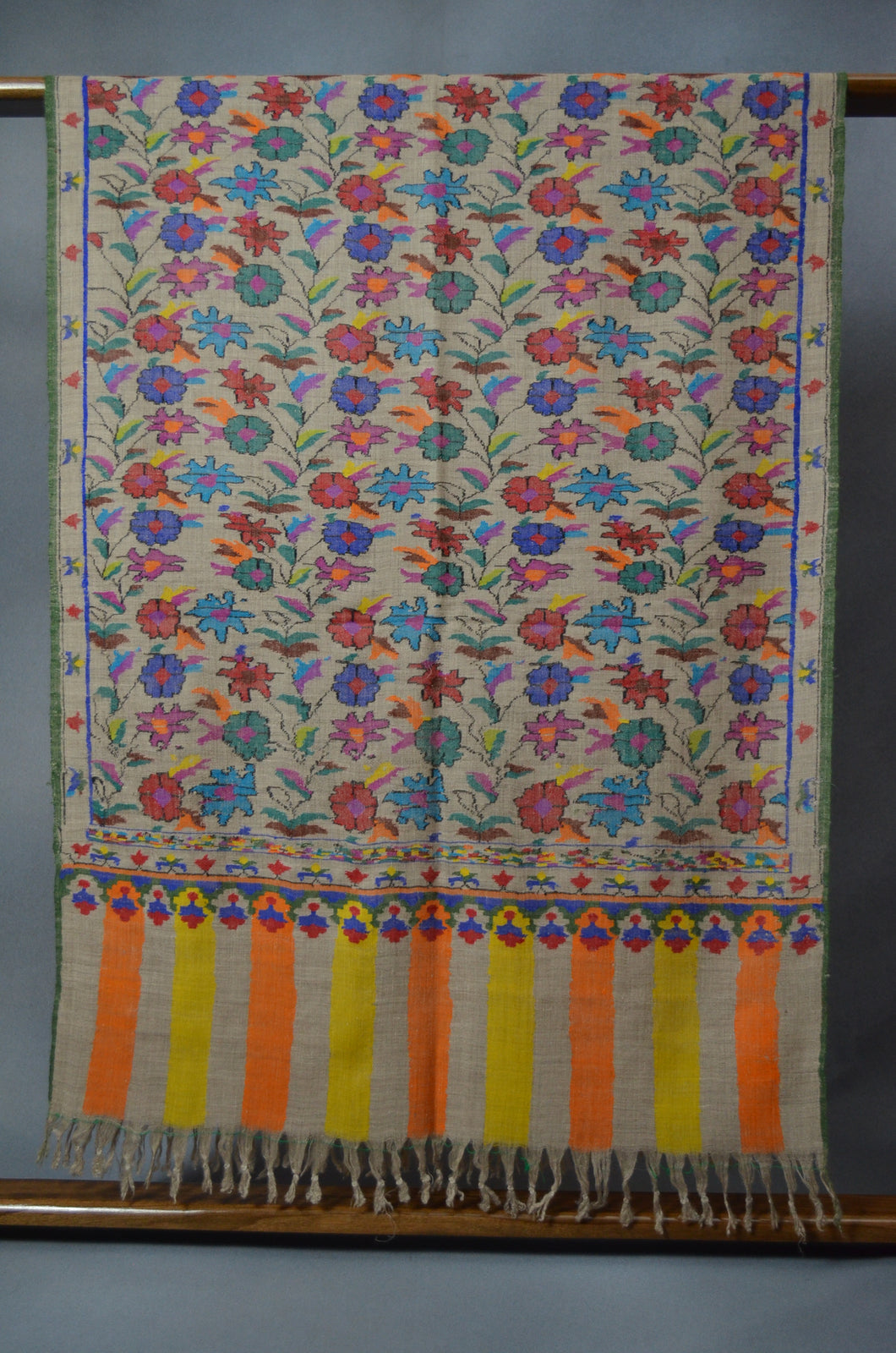 Un Dyed Natural Kani Pashmina Scarf