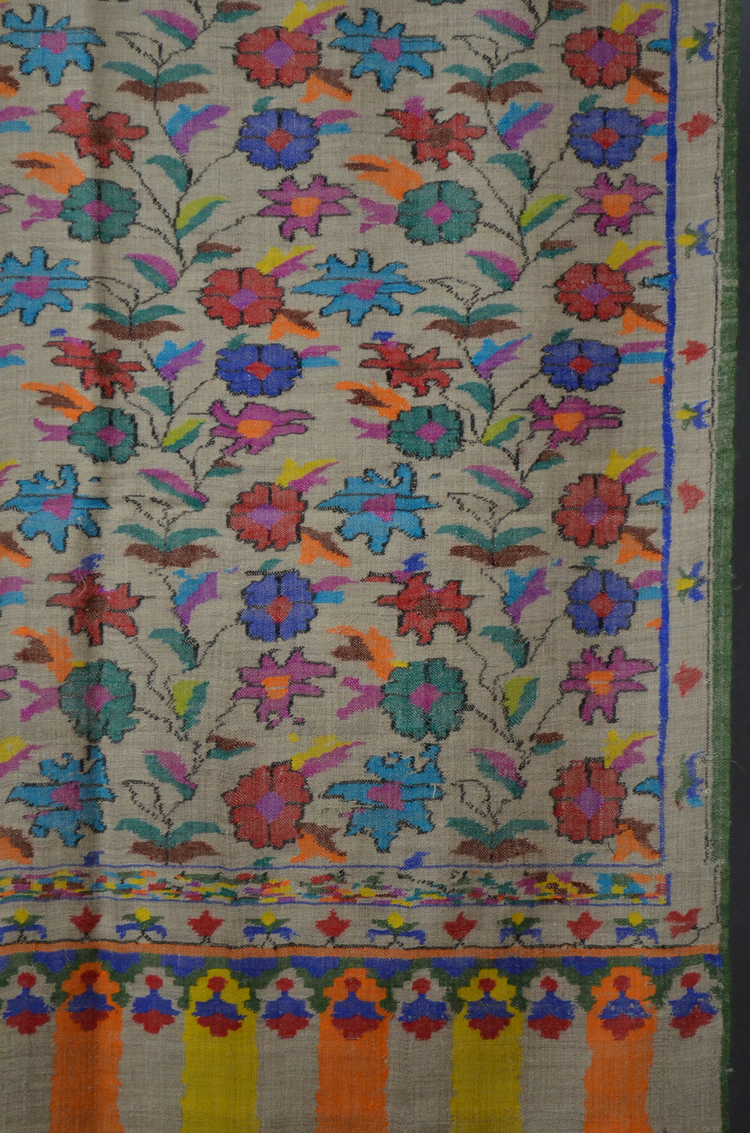 Un Dyed Natural Kani Pashmina Scarf