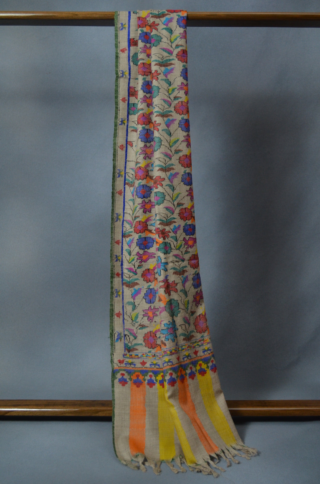 Un Dyed Natural Kani Pashmina Scarf