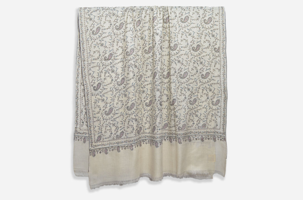 Ivory Pashmina Jali