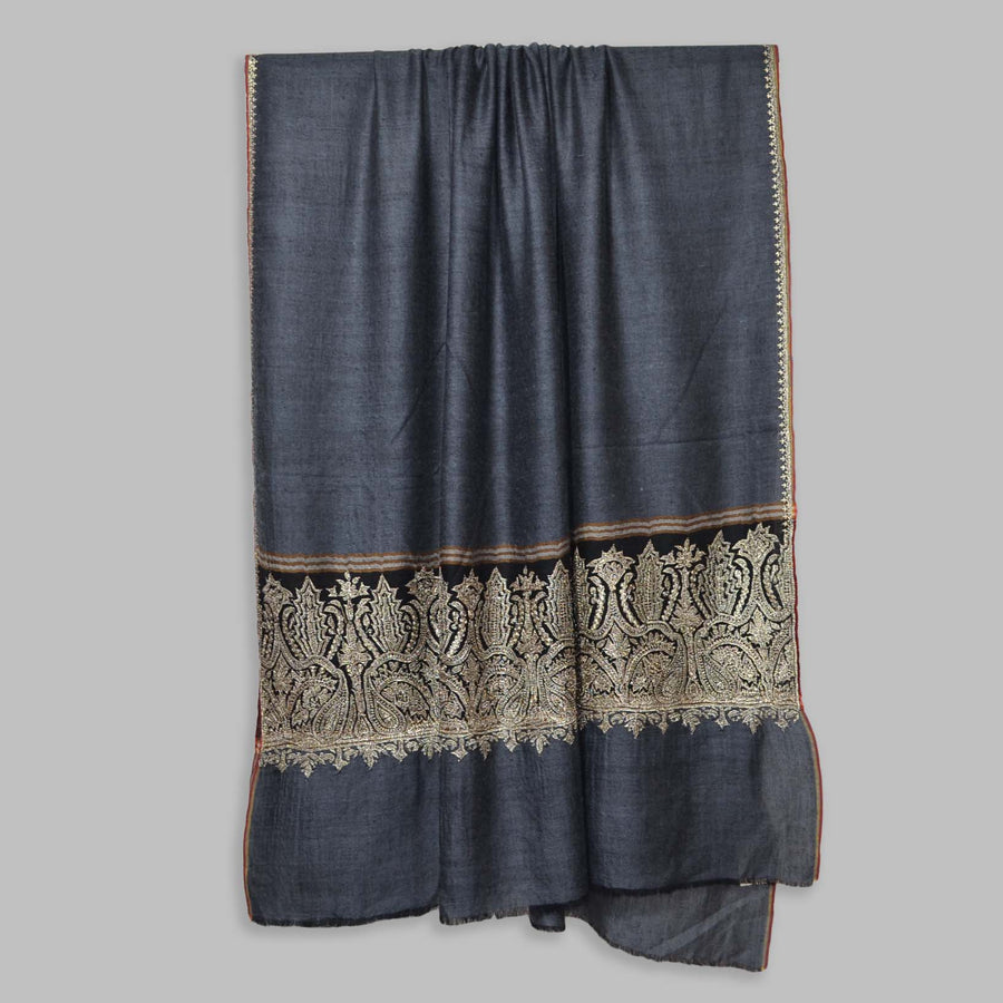Cashmere Pashmina Tilla Embroidery Shawl