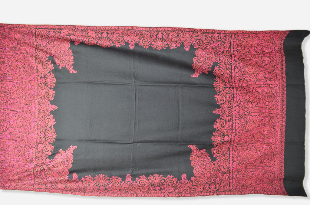 Oversized 2.5 Yard Black Pashmina Shawl