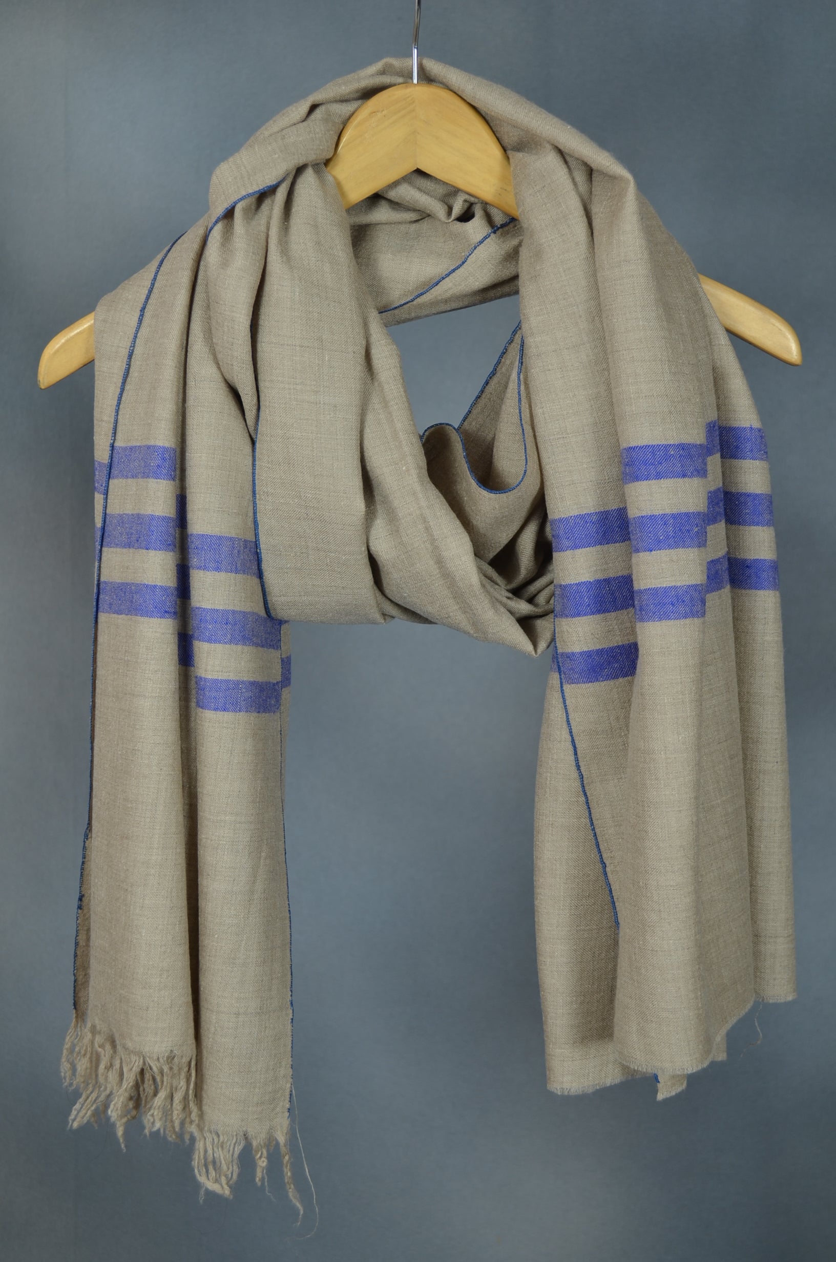 Classic Natural Embroidery Cashmere Pashmina Shawl