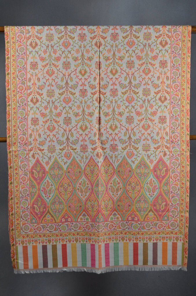 Multicolor Jacquard Kani Merino Wool Scarf