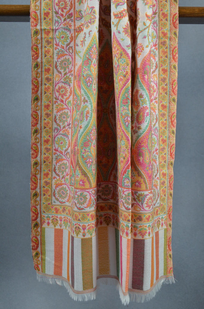 Multicolor Jacquard Kani Merino Wool Scarf
